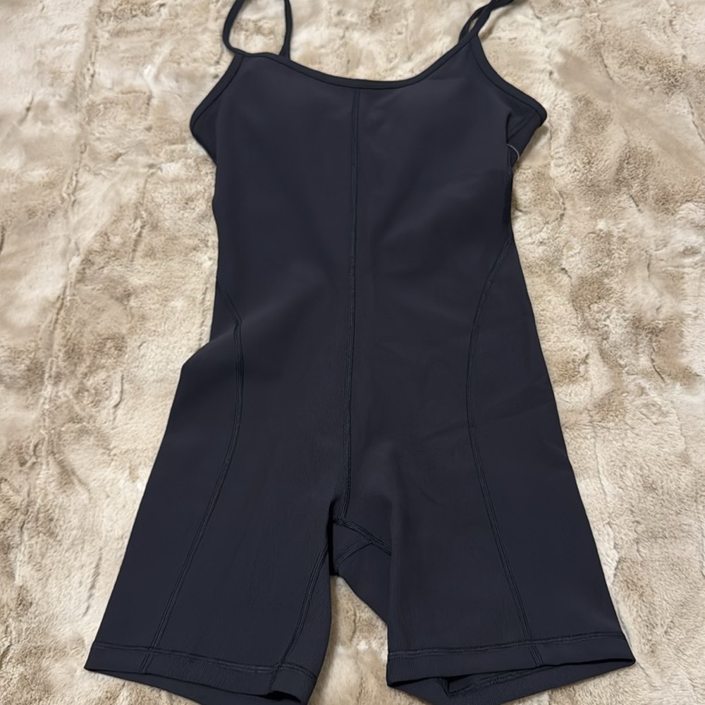 Ribbed Contoured Unitard 6” - Picture 6 of 10